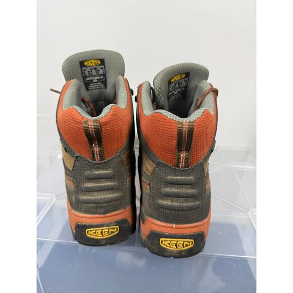 Keen Utility Waterproof Work Boots Brown Orange Men’s 11.5 Steel Toe ASTM F2892 - Picture 3 of 6